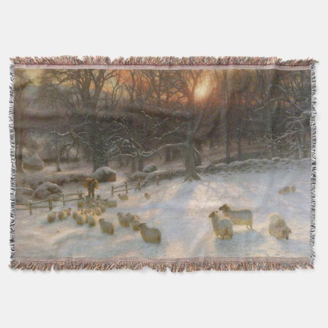 Weihnachten unter den schneebedeckten Zweigen Decke (Vorderseite)