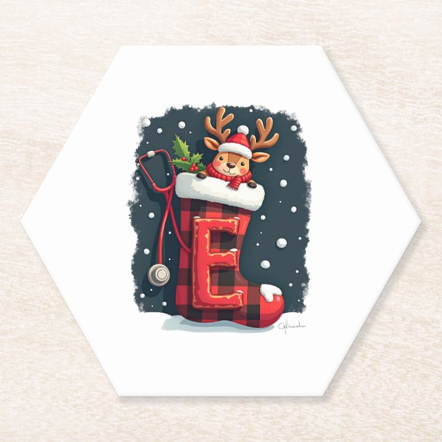Weihnachten Untersetzer (Vorderseite)