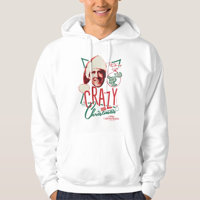 Weihnachten Urlaub Crazy Über Weihnachten Hoodie (Vorderseite)