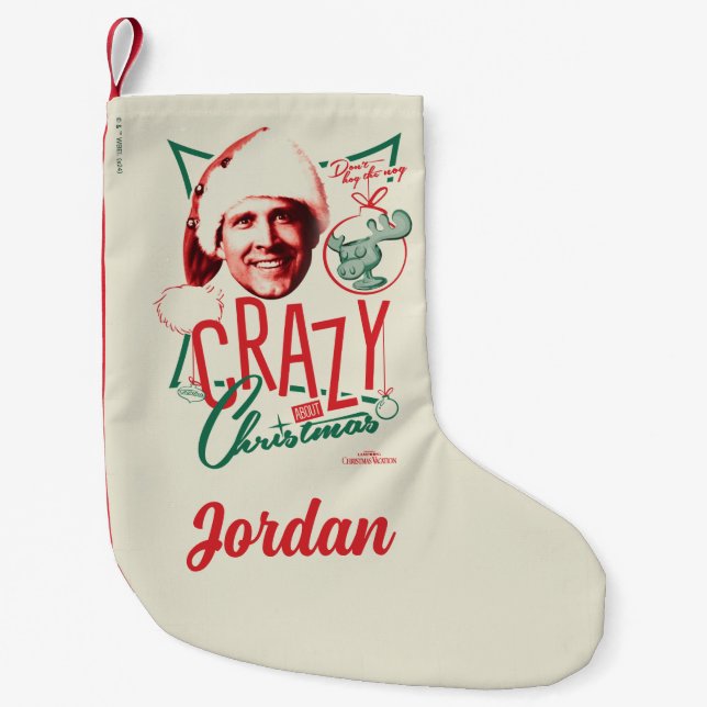 Weihnachten Urlaub Crazy Über Weihnachten Kleiner Weihnachtsstrumpf (Vorderseite)