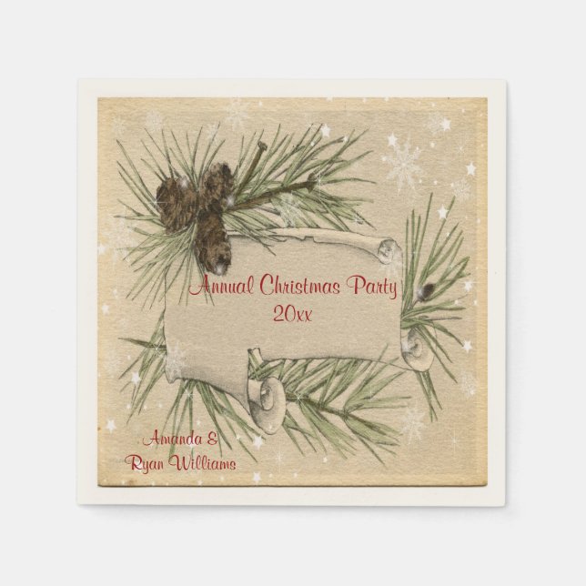 Weihnachten, Urlaub, Papier Napkins Serviette (Vorderseite)