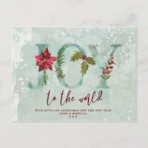 Weihnachten Urlaub Postkarte Freude an der Welt