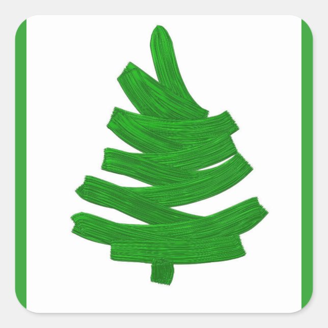 Weihnachten Urlaubsmuster. Quadratischer Aufkleber (Vorderseite)