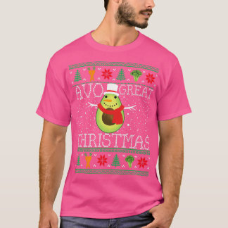 Weihnachten Vegan Avocado Vegetarian Ugéry Weihnac T-Shirt