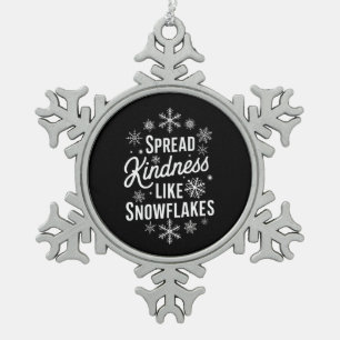 Weihnachten verbreitet Kindheit wie Schneeflocken  Schneeflocken Zinn-Ornament