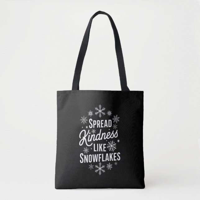Weihnachten verbreitet Kindheit wie Schneeflocken  Tasche (Vorderseite)