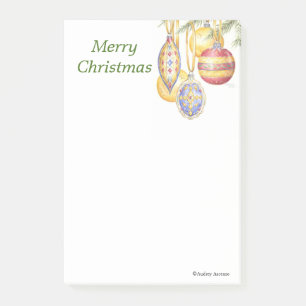 Weihnachten verziert Post-Itnotizblöcke 4 x 6 Post-it Klebezettel