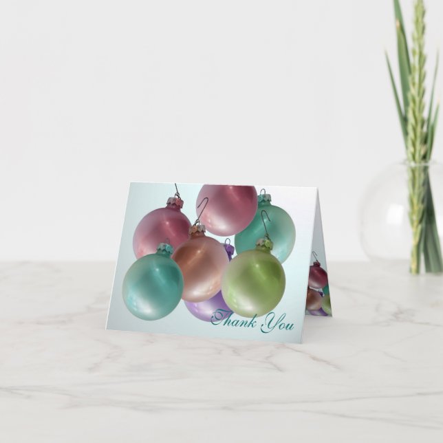 Weihnachten Vielen Dank Dankeskarte (Vorderseite)