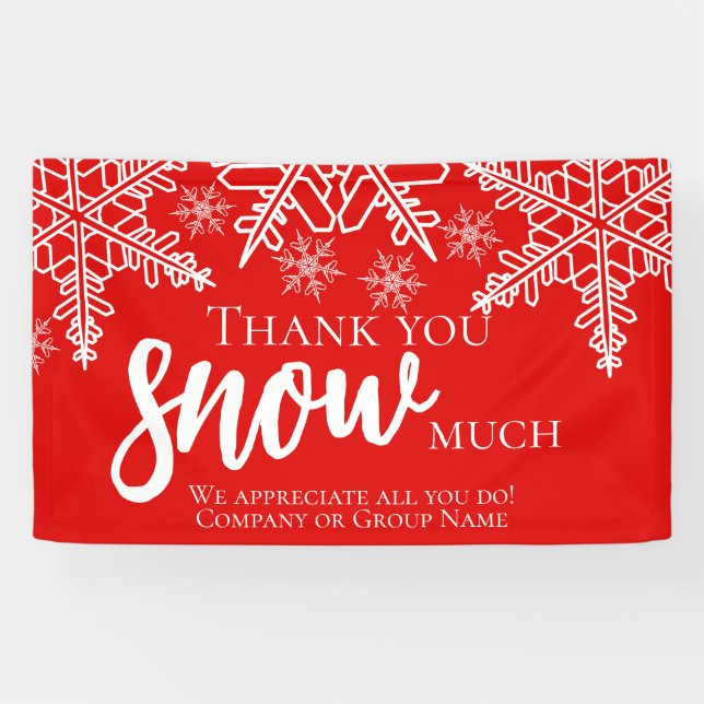 Weihnachten Vielen Dank, dass Sie viel Schnee Banner (Horizontal)
