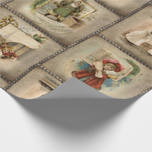 Weihnachten Vignettes zum Kunsthandwerk Geschenkpapier (Ecke)