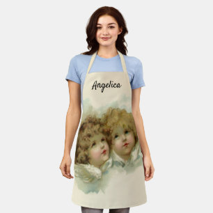 Weihnachten, Viktorianische Engel in den Wolken Schürze