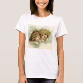 Weihnachten, Viktorianische Engel in den Wolken T-Shirt