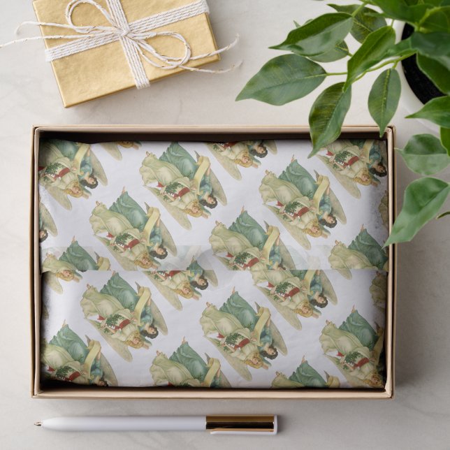 Weihnachten, Viktorianische Engel Seidenpapier (Geschenk)