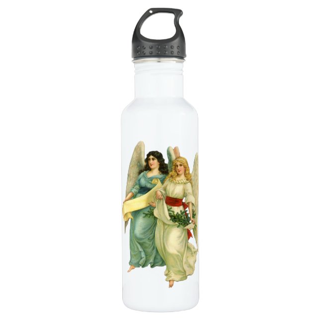 Weihnachten, Viktorianische Engel Trinkflasche (Vorderseite)