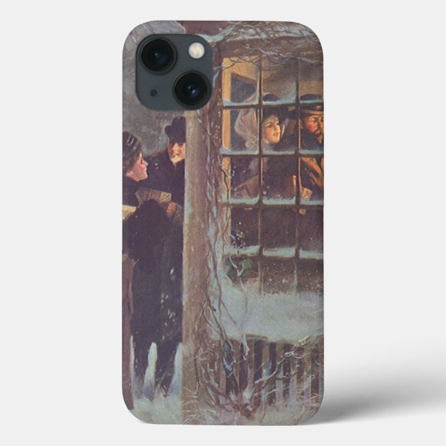 Weihnachten, Viktorianische Leute im Party Case-Mate iPhone Hülle (Rückseite)