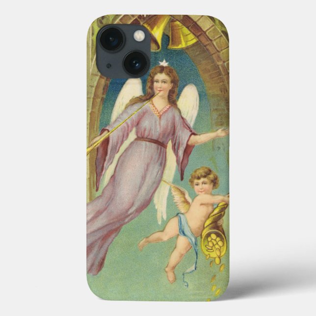 Weihnachten, Viktorianischer Engel mit Cherub Case-Mate iPhone Hülle (Rückseite)