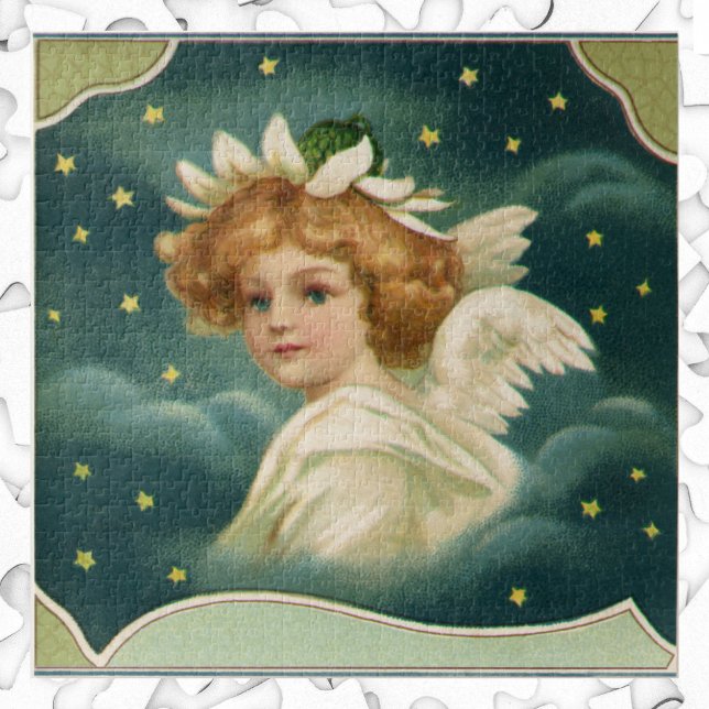 Weihnachten, Viktorianischer Engel mit Goldstern (Von Creator hochgeladen)