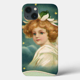 Weihnachten, Viktorianischer Engel mit Goldstern iPhone 13 Hülle