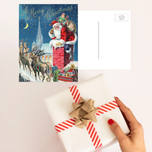 Weihnachten Viktorianischer Weihnachtsmann am Kami (Von Creator hochgeladen)