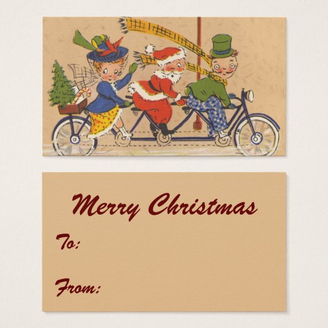 Weihnachten, Viktorianischer Weihnachtsmann auf de (Vorne & Hinten)