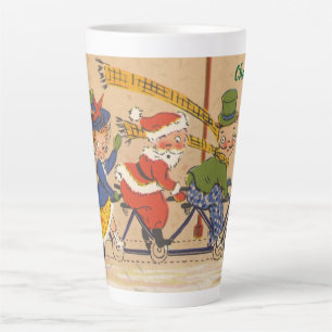 Weihnachten, Viktorianischer Weihnachtsmann auf de Milchtasse