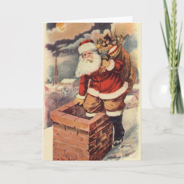 Weihnachten Viktorianischer Weihnachtsmann im Schl (Vorderseite)