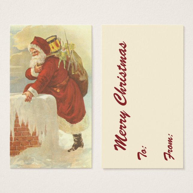 Weihnachten Viktorianischer Weihnachtsmann im Schl (Vorne & Hinten)