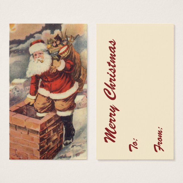 Weihnachten Viktorianischer Weihnachtsmann im Schl (Vorne & Hinten)