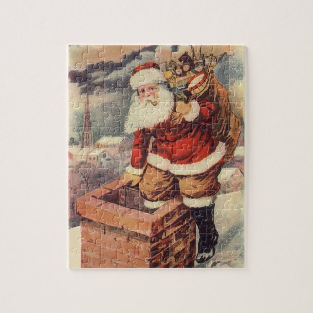Weihnachten Viktorianischer Weihnachtsmann im Schl (Vertikal)