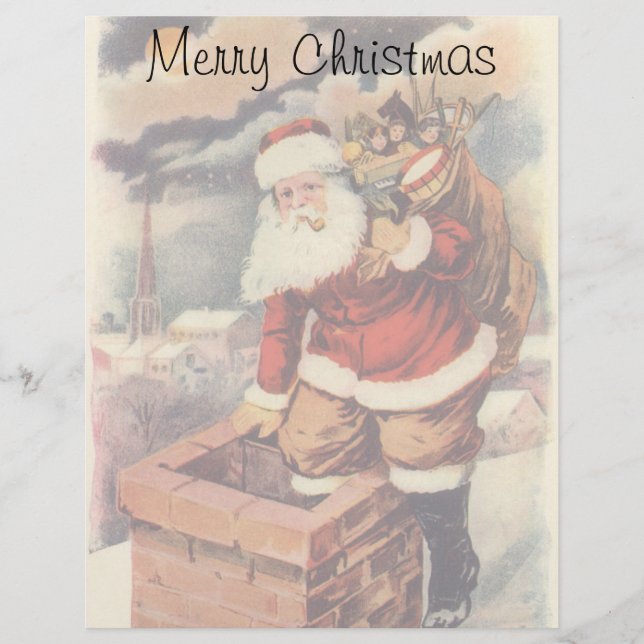Weihnachten Viktorianischer Weihnachtsmann im Schl (Vorderseite)