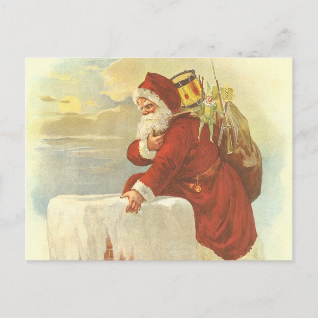 Weihnachten Viktorianischer Weihnachtsmann im Schl (Vorderseite)