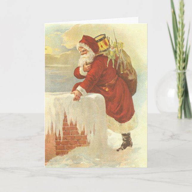 Weihnachten Viktorianischer Weihnachtsmann im Schl (Vorderseite)