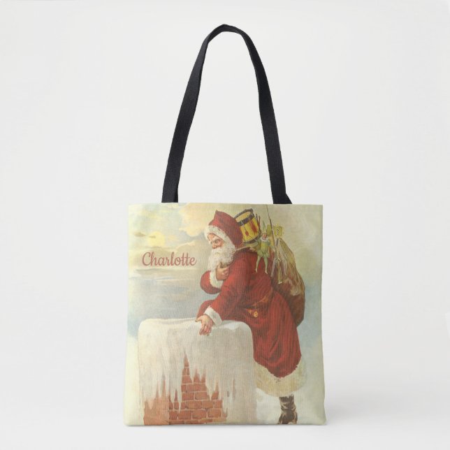 Weihnachten Viktorianischer Weihnachtsmann im Schl Tasche (Vorderseite)