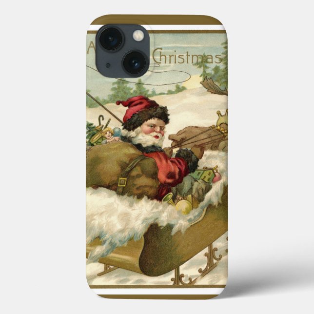 Weihnachten, Viktorianischer Weihnachtsmann im Sle Case-Mate iPhone Hülle (Rückseite)