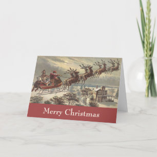Weihnachten, Viktorianischer Weihnachtsmann im Sle Feiertagskarte