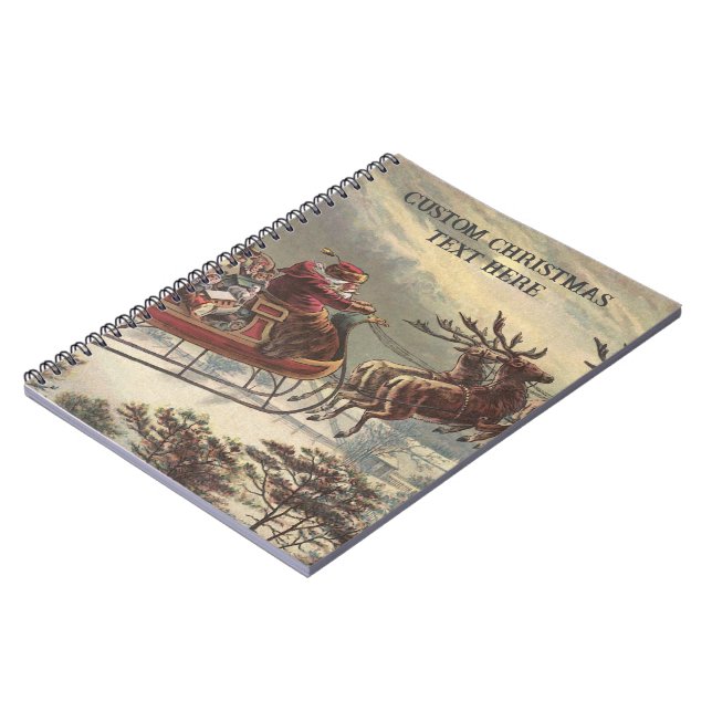 Weihnachten, Viktorianischer Weihnachtsmann im Sle Notizblock (Linke Seite)