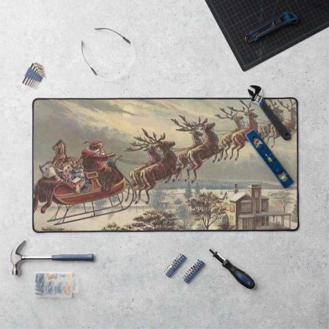 Weihnachten, Viktorianischer Weihnachtsmann im Sle Schreibtischunterlage (Arbeitsplatz)