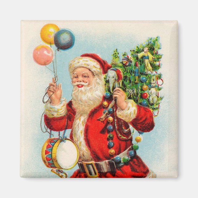 Weihnachten, Viktorianischer Weihnachtsmann Magnet (Vorne)