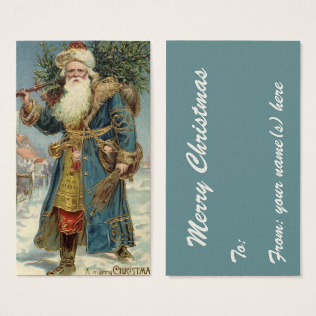 Weihnachten, Viktorianischer Weihnachtsmann mit Ba (Vorne & Hinten)