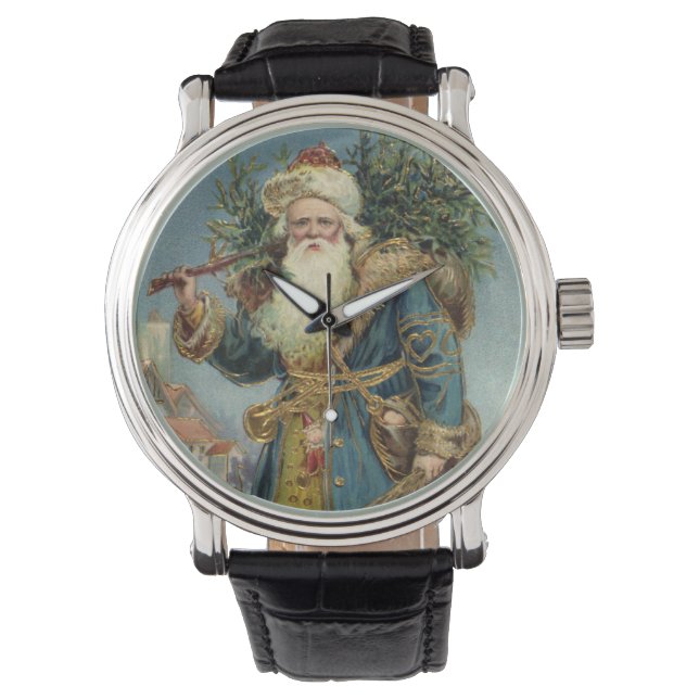 Weihnachten, Viktorianischer Weihnachtsmann mit Ba Armbanduhr (Vorderseite)