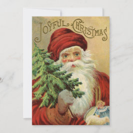 Weihnachten, Viktorianischer Weihnachtsmann mit Ba Einladung