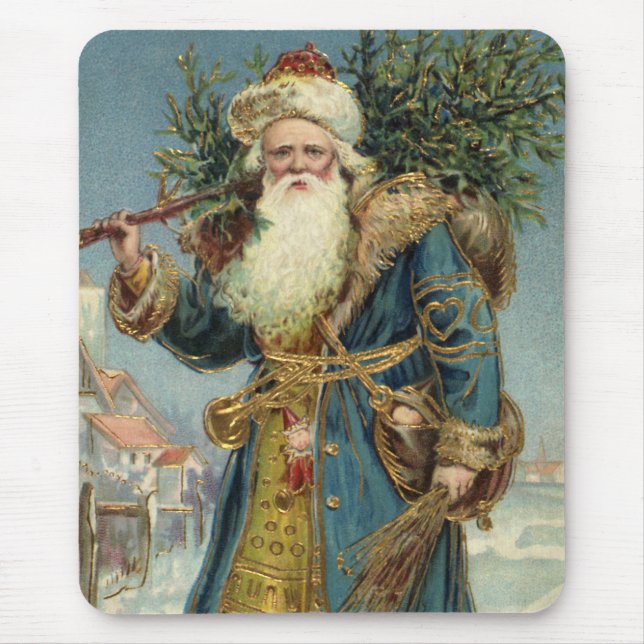 Weihnachten, Viktorianischer Weihnachtsmann mit Ba Mousepad (Vorne)