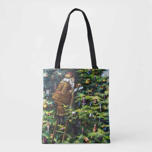 Weihnachten, Viktorianischer Weihnachtsmann mit Ba Tasche (Vorderseite)