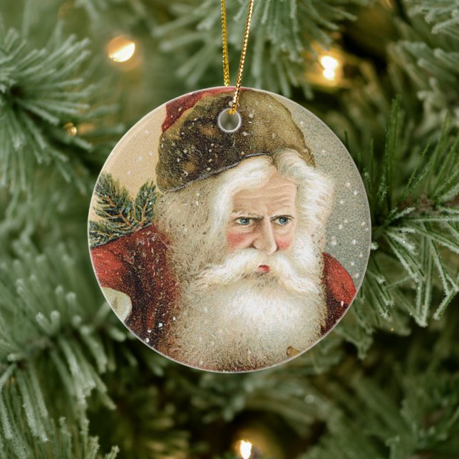 Weihnachten, Viktorianischer Weihnachtsmann mit Pi Keramik Ornament (Baum)