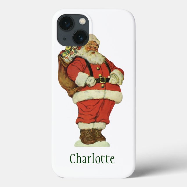 Weihnachten, Viktorianischer Weihnachtsmann mit Sp Case-Mate iPhone Hülle (Rückseite)