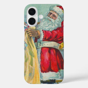 Weihnachten, Viktorianischer Weihnachtsmann mit Sp iPhone 16 Hülle