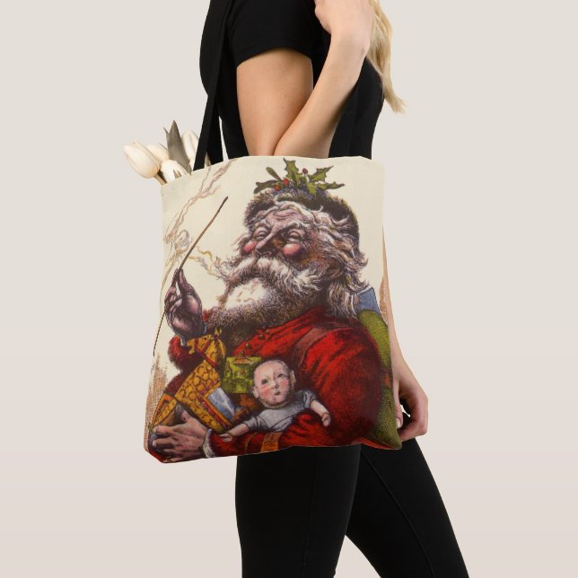 Weihnachten, Viktorianischer Weihnachtsmann Pipe T Tasche (Von Nahem)