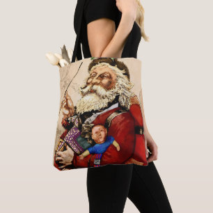 Weihnachten, Viktorianischer Weihnachtsmann Pipe T Tasche