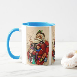 Weihnachten, Viktorianischer Weihnachtsmann Pipe T Tasse