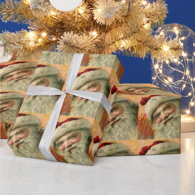 Weihnachten, Viktorianisches Weihnachtsportrait Geschenkpapier (Feiertage)